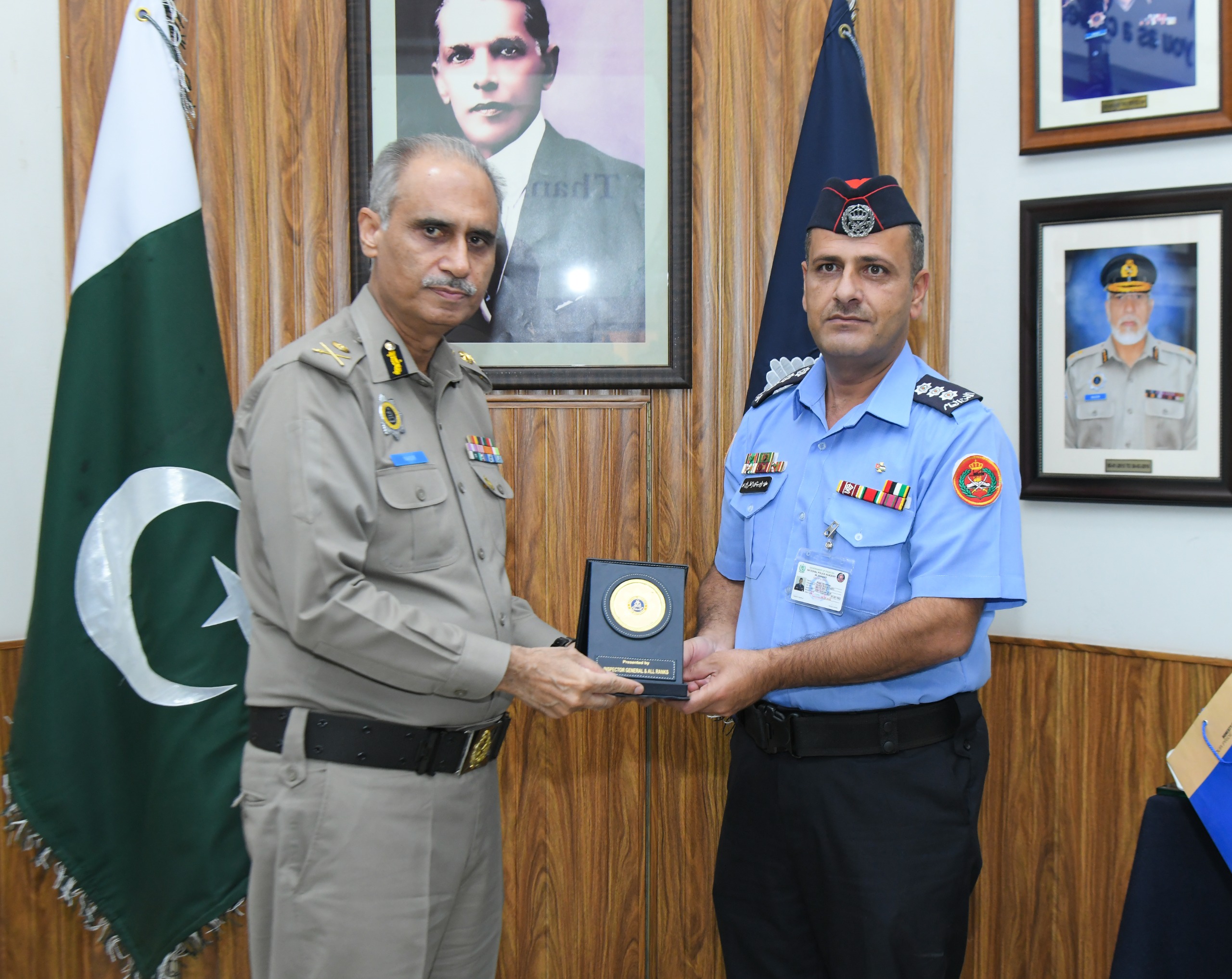 A DELEGATION OF OFFICERS FROM THE JORDAN POLICE COLLEGE PAID A VISIT TO THE NHMP, HQS IN ISLAMABAD.